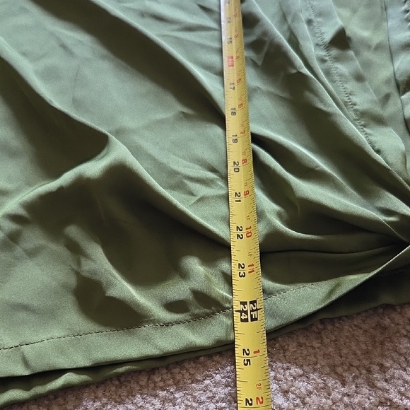 FLOREAT Anthropologie Green Tie-Front Sleeveless Kimono Blouse Coverup One Size - Picture 10 of 11